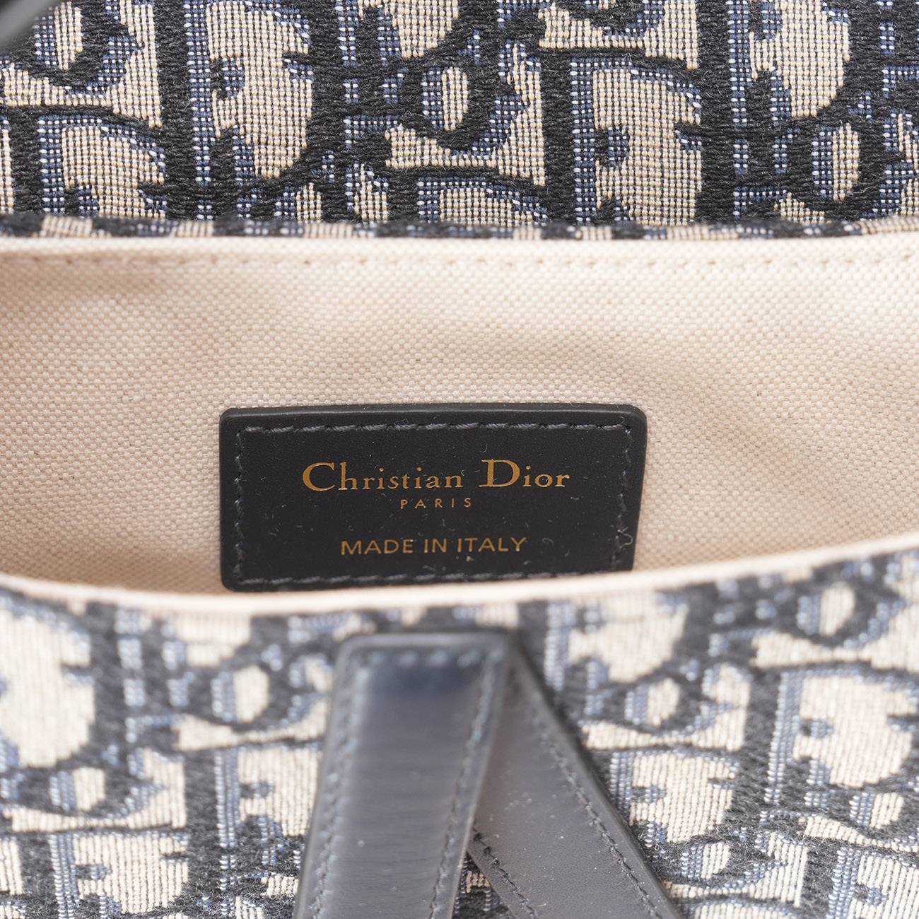 CHRISTIAN DIOR(USED)디올 오블리크 새들백 미니 & 자수스트랩